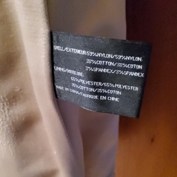 DKNY Beige Double-Breasted Trench Coat - Picture 3 of 8